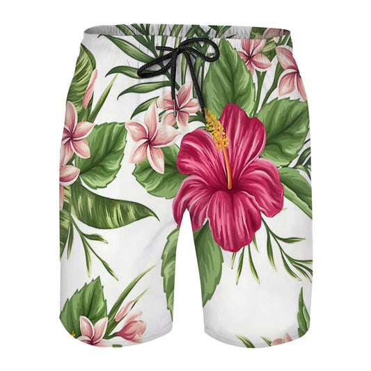 Tropical Flowers 2 Graphic Men's Swim Trunks No.NJHXV8