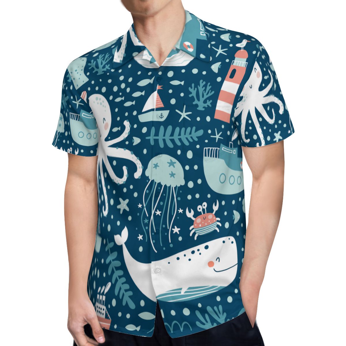 Marine Animals 02 Hawaiian Shirts No.NK2DQE