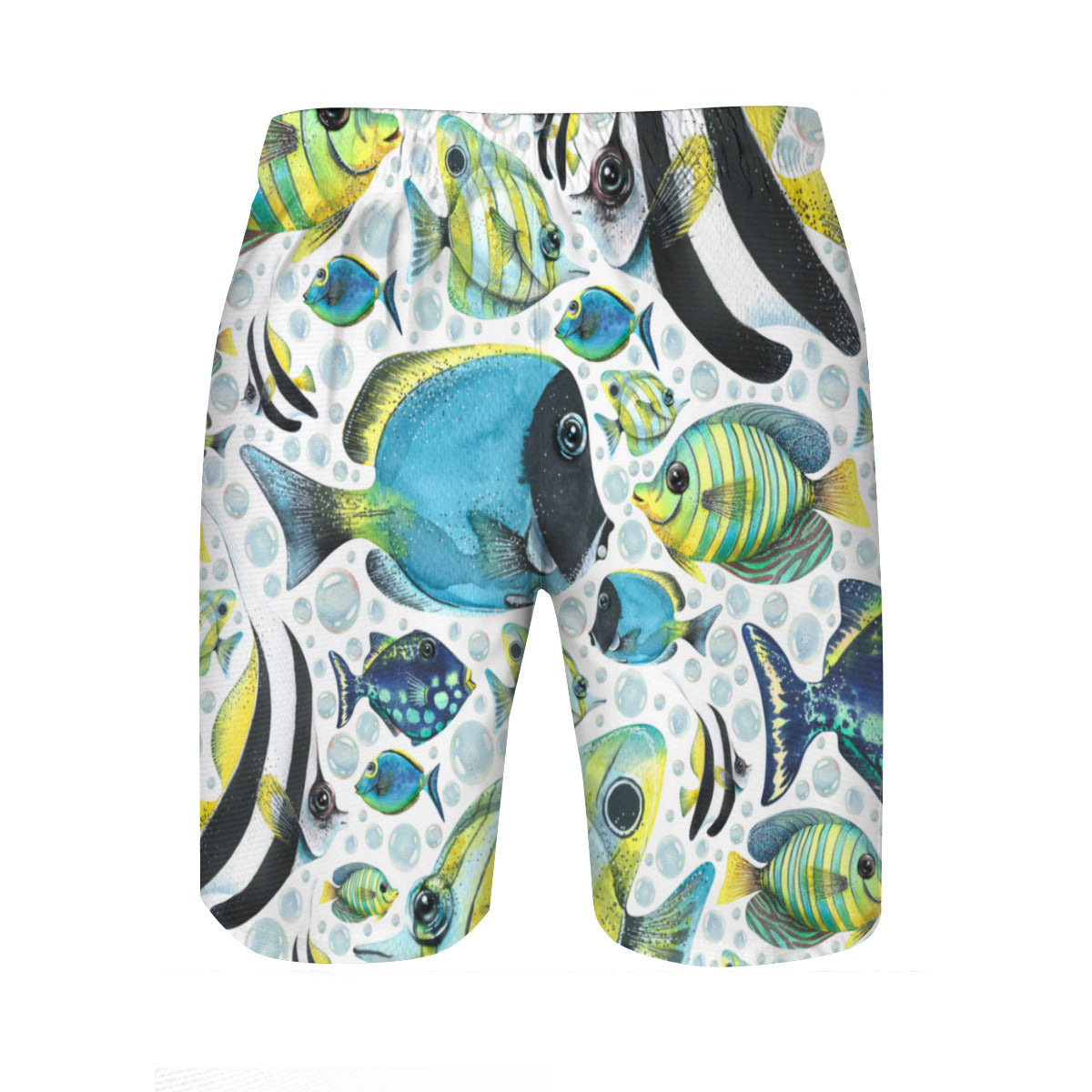 Colorful Bright Tropical Fish Men's Swim Trunks No.NK2J78