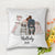 Newlywed Personalized Polyester Linen Pillow