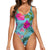 Hello Hawaii, A Stylish Retro Aloha Pattern. Graphic One-Piece Swimsuit for Women No.OAQFV9