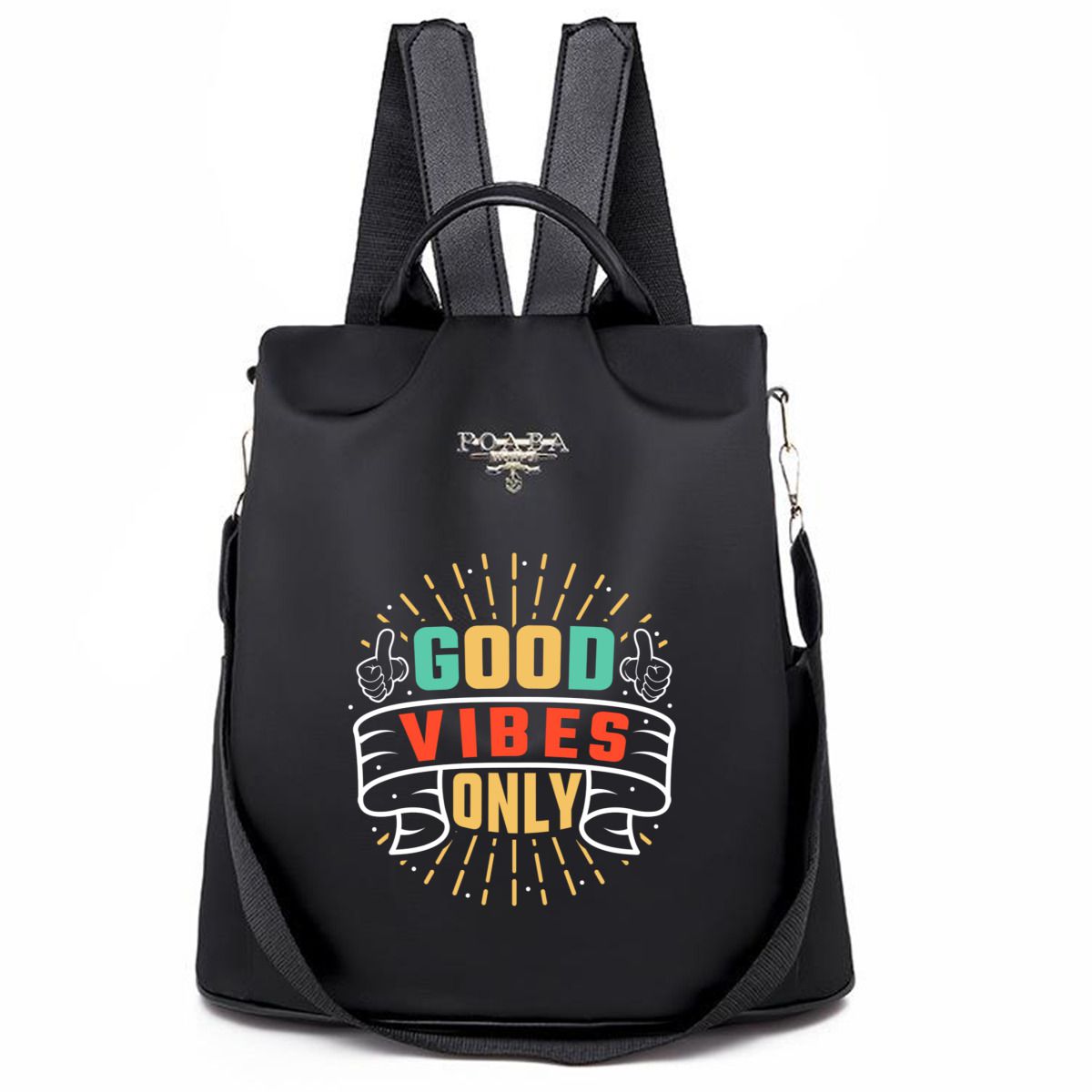 Good vibes only quote Backpack No.OBI2VT