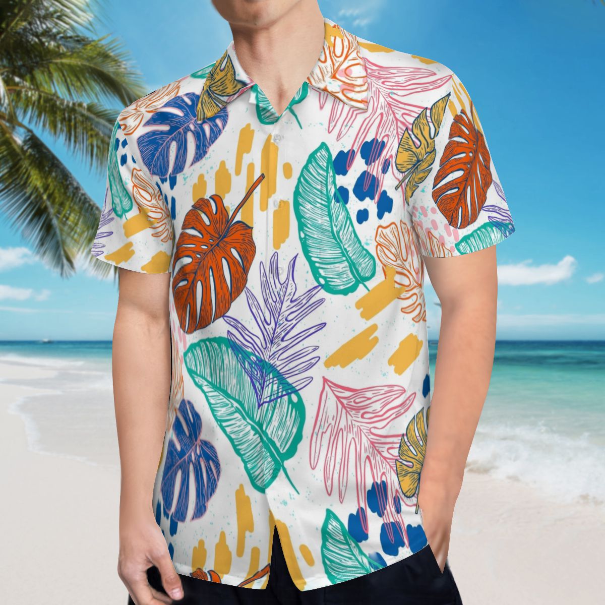 Tropical Leaves 015 Hawaiian Shirts No.ODMNWY