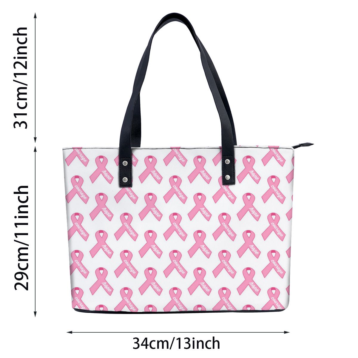 Pink Ribbon Breast Cancer Hope Shoulder Bag No.C8H23R