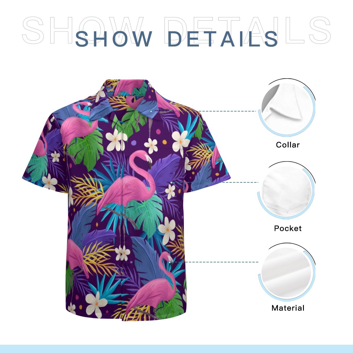 Flamingo 11 Hawaiian Shirts No.OFIM9A