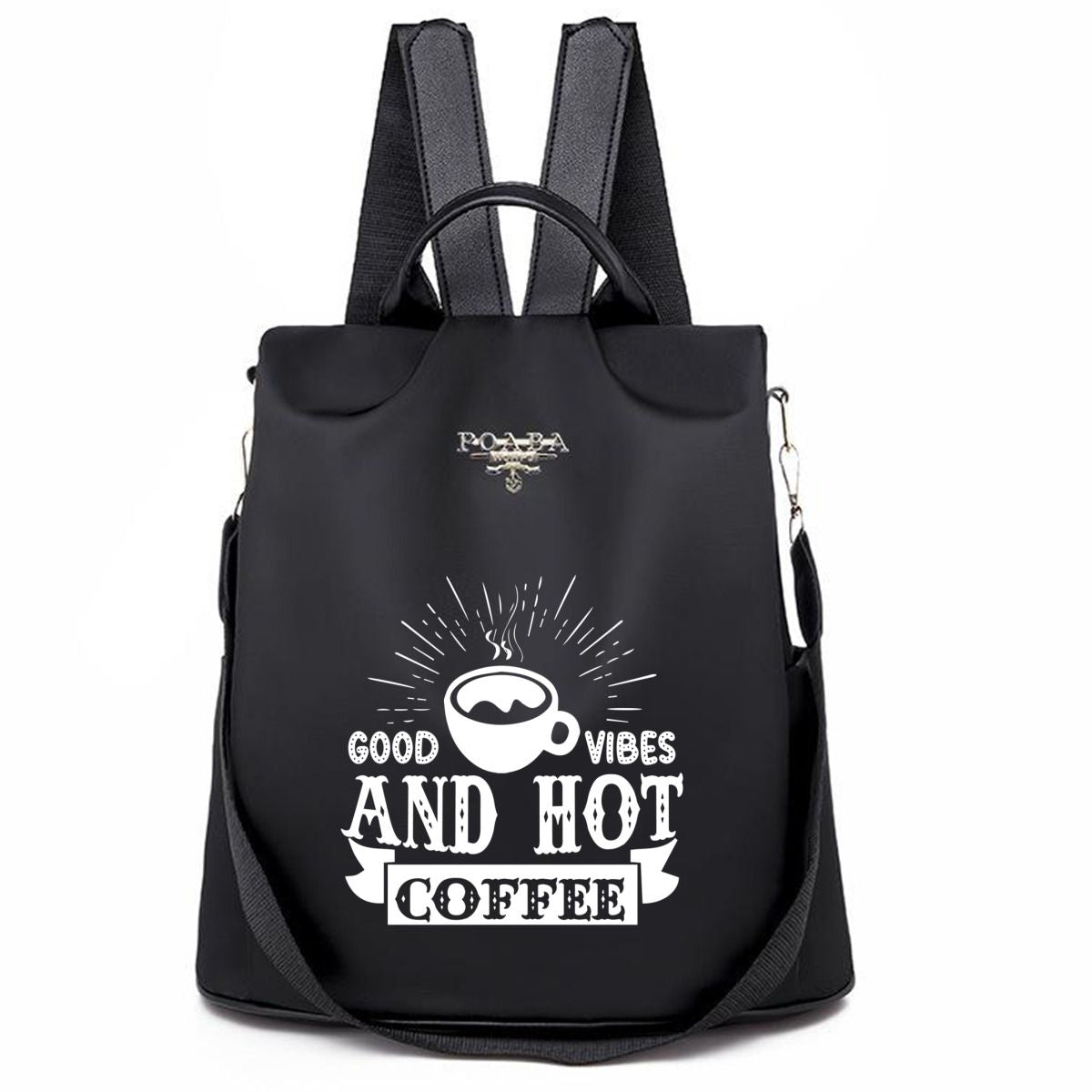 Good Vibes And Hot Coffee-01 Backpack No.PDYJ3S