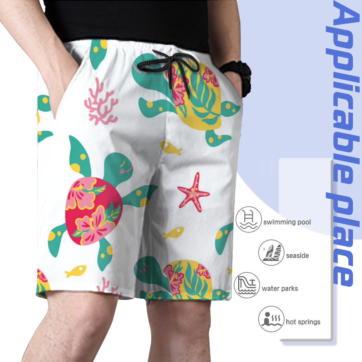 Turtle Kids Men's Swim Trunks No.PFSFW4