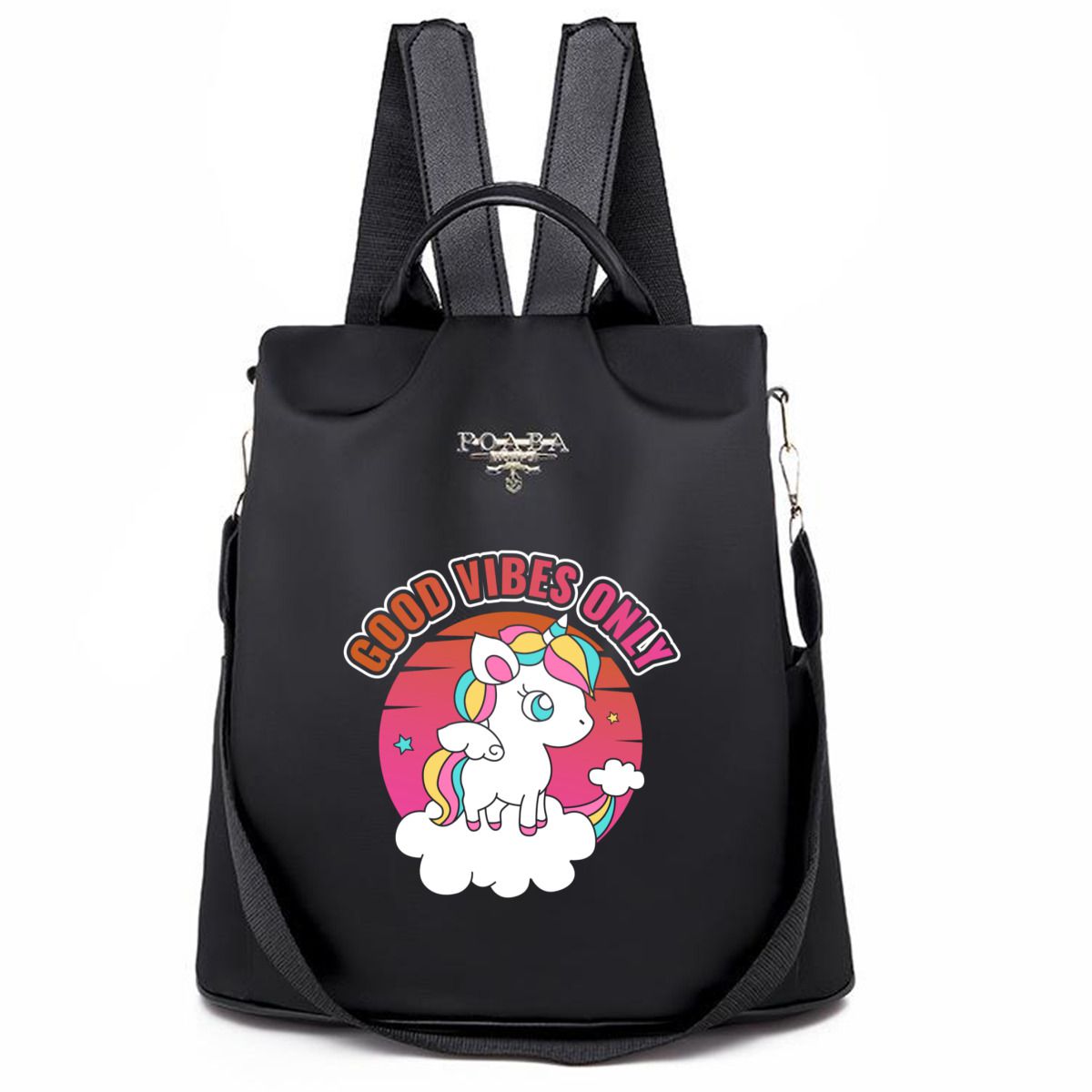 good vibes unicorn Backpack No.PHT32M