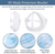 3D マスク ブラケット - 口と鼻を保護する口紅 呼吸スペースを増やす スムーズな呼吸を助ける 5PC