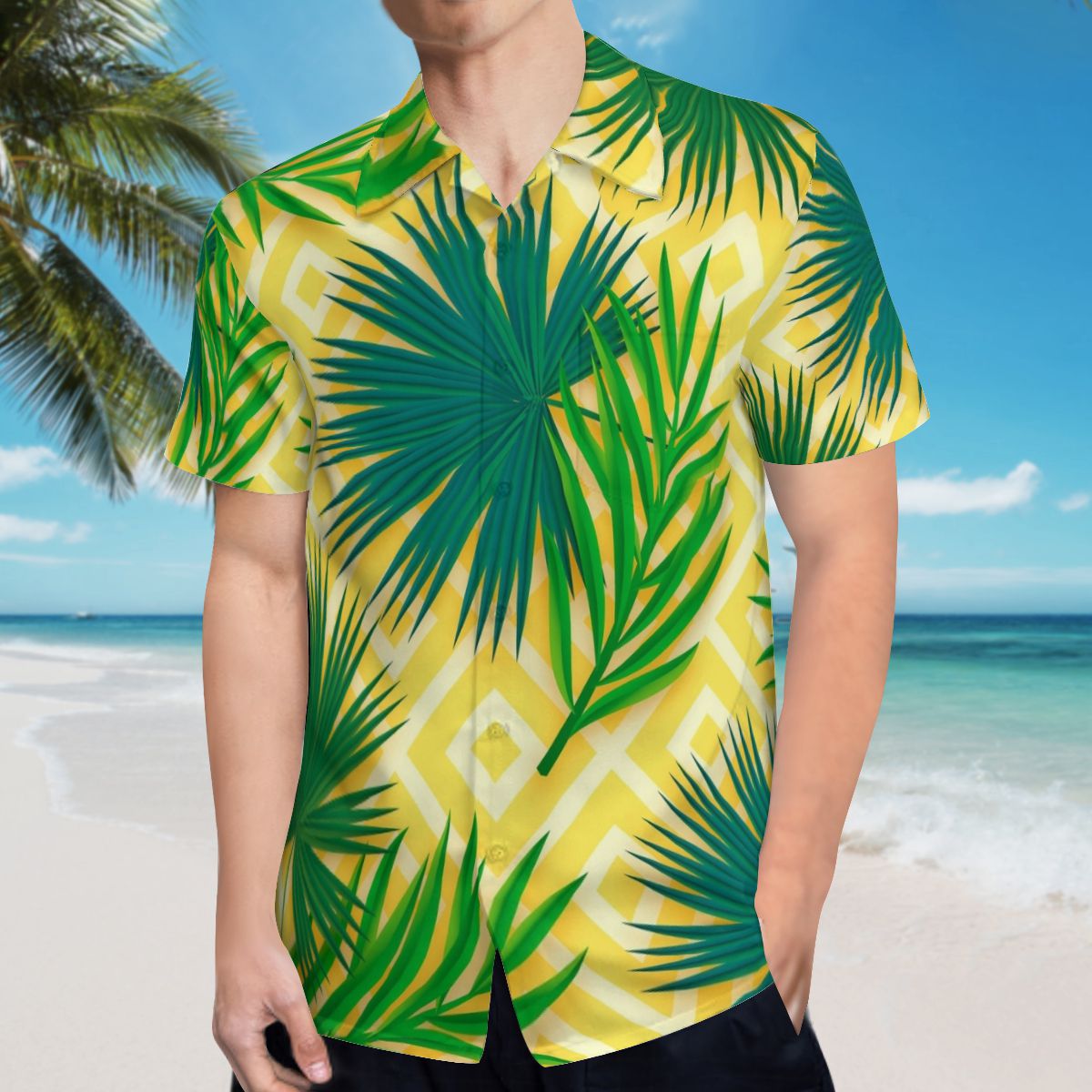 Tropical Leaves 019 Hawaiian Shirts No.PRJQJR