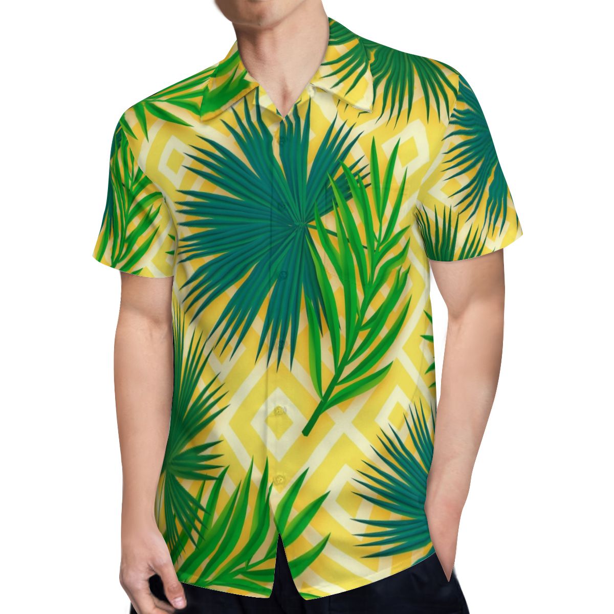 Tropical Leaves 019 Hawaiian Shirts No.PRJQJR