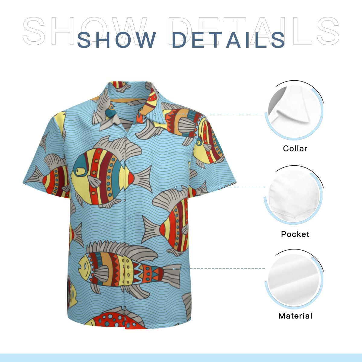 Fish 03 Hawaiian Shirts No.PYI6LR