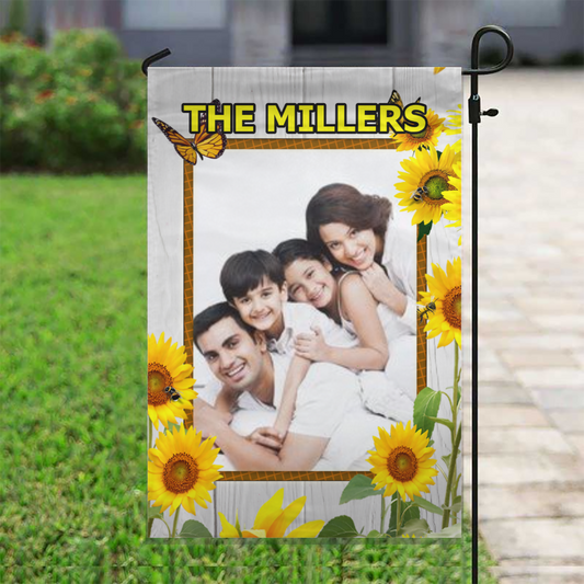 Personalized Country Sunflowers House Flag & Garden Flag