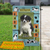 子犬の愛 - パーソナライズされた写真と名前 - 庭の旗と家の旗