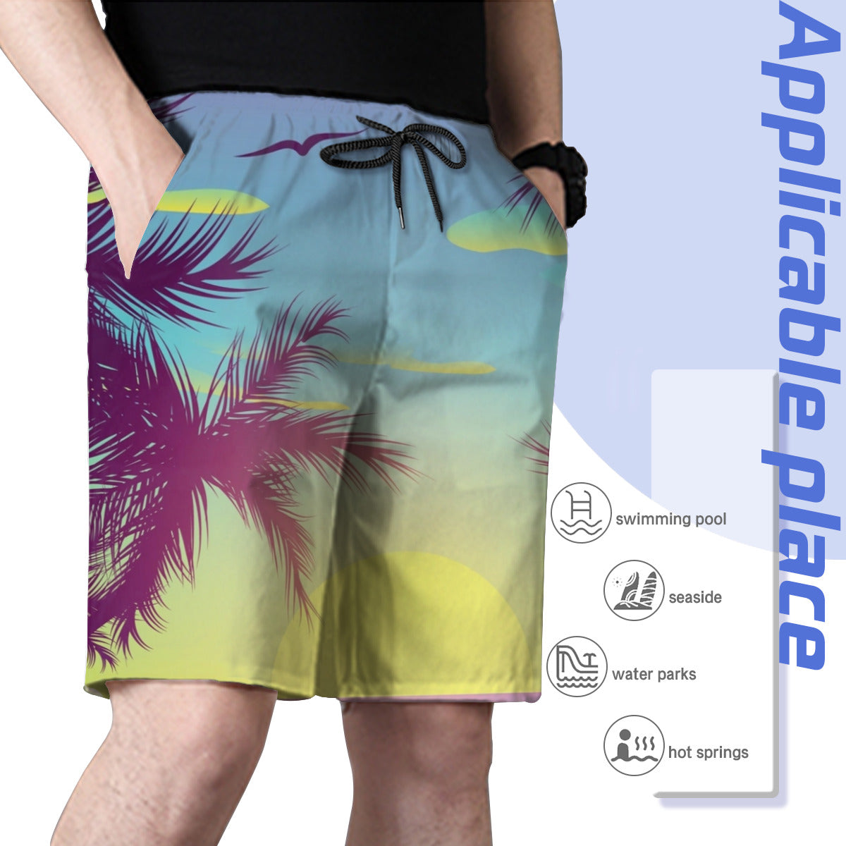 Hawaii Pattern 045 Men's Swim Trunks No.QNLXAR