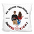 Back View Couple Swiped Right - Gift For Couples - Personalized Polyester Linen Pillow