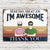 Dear Dad Great Job I'm Awesome Thank You Retro - Father Gift - Personalized Custom Classic Metal Signs