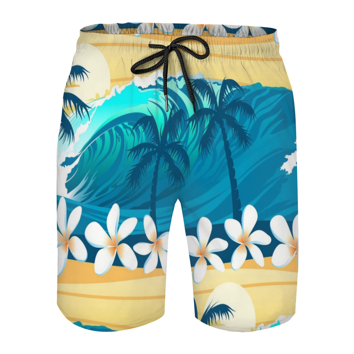 Hawaii Pattern 042 Men's Swim Trunks No.QVR39A