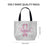 Pink Support Ribbon Breast Cancer Survivor Canvas Bag No.T2SRWP