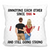 Back View Couple Funny Gift For Him For Her Personalized Custom Polyester Linen Pillow