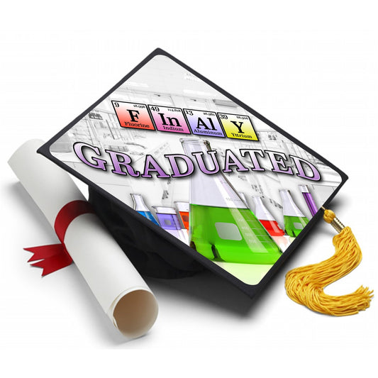 Chemistry Graduated Grad Cap Tassel Topper