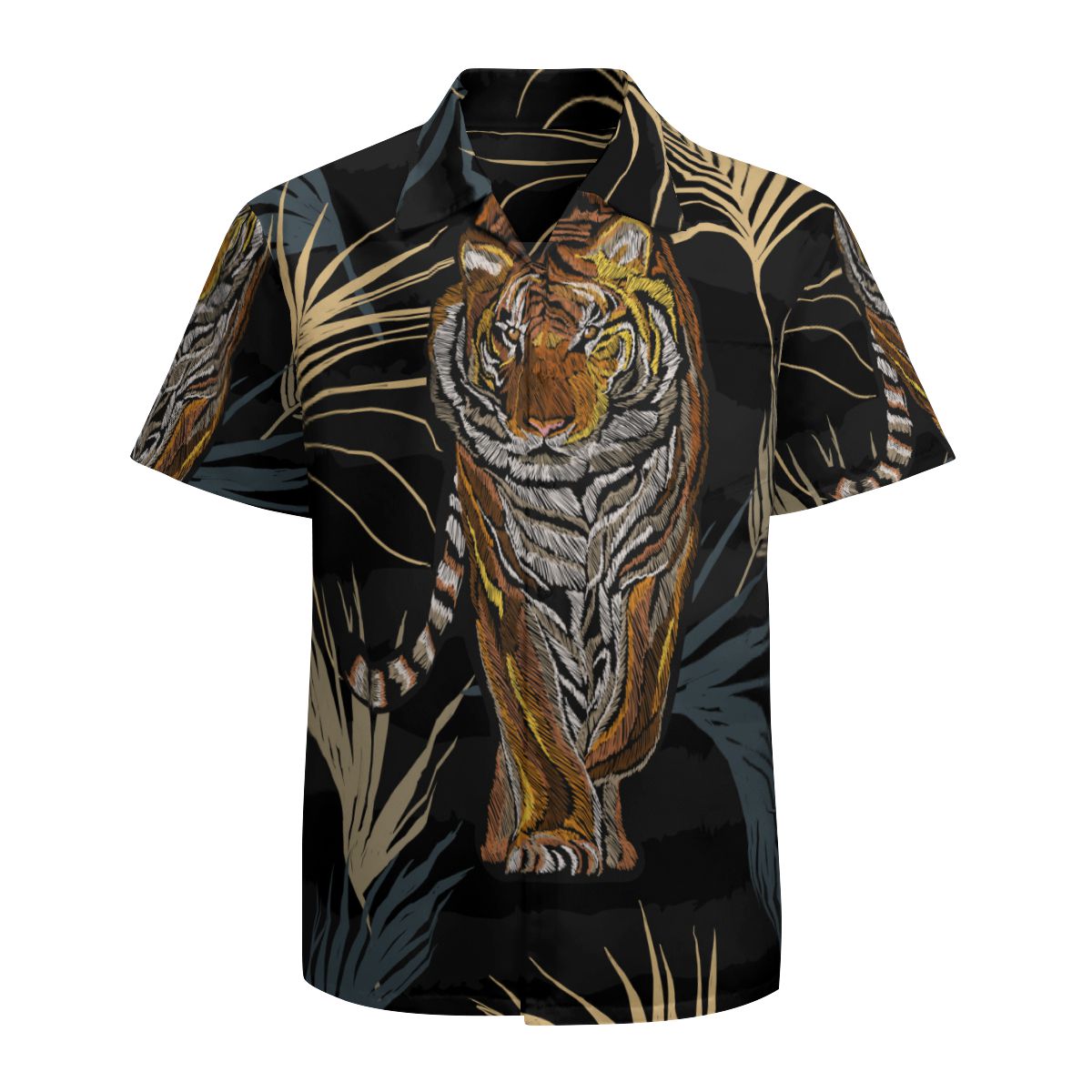 Tropical Leaves Tiger 3 Hawaiian Shirts No.R79TZV