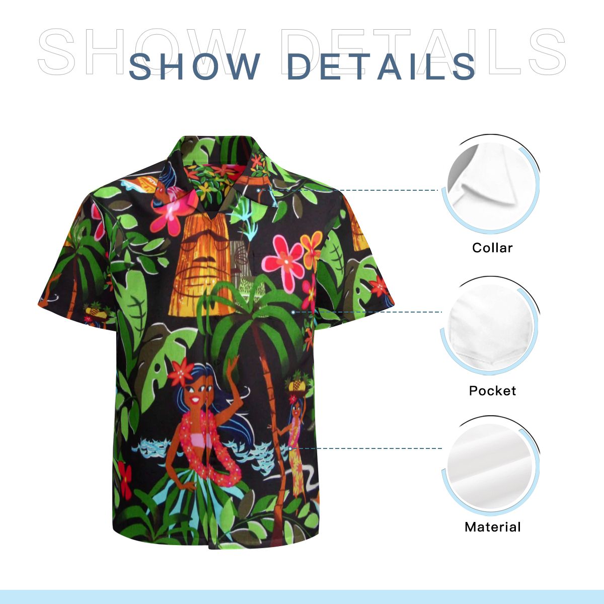 Hawaii Pattern 005 Hawaiian Shirts No.RDQROD