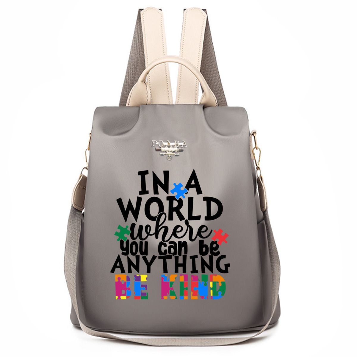 Be Kind Autism Quote Backpack No.RM4DIL