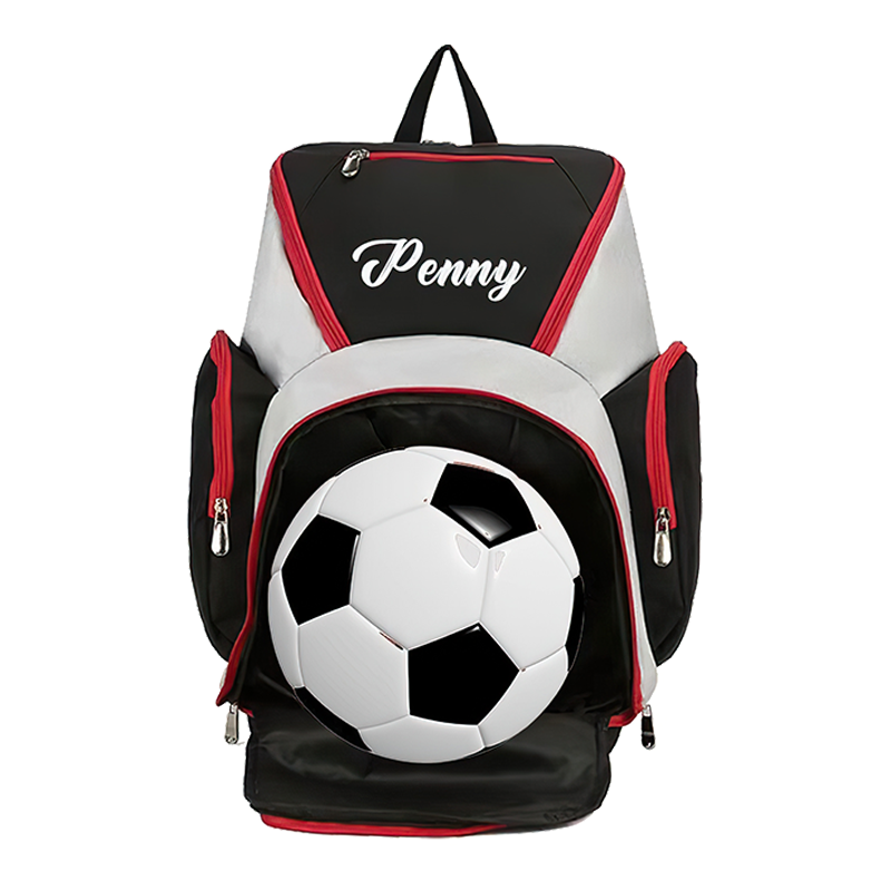 Personalized Basketball Football Backpack With Custom Name Number Logo Waterproof Sports Backpack