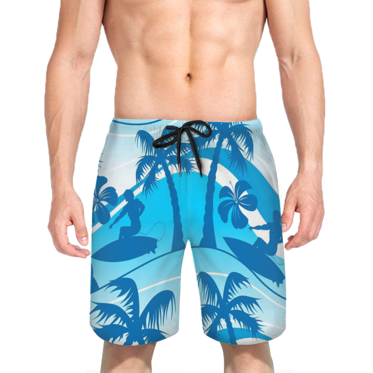 Hawaii Pattern 037 Men's Swim Trunks No.RVHFZX