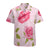 Floral Girly Pattern Pinky Floral Seamless Exotic Watercolor Garden  Graphic Hawaiian Shirts No.RWG5KD