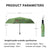 Green Cactus Cacti Desert Christmas Holiday Brushed Polyester Umbrella No.RWK76R
