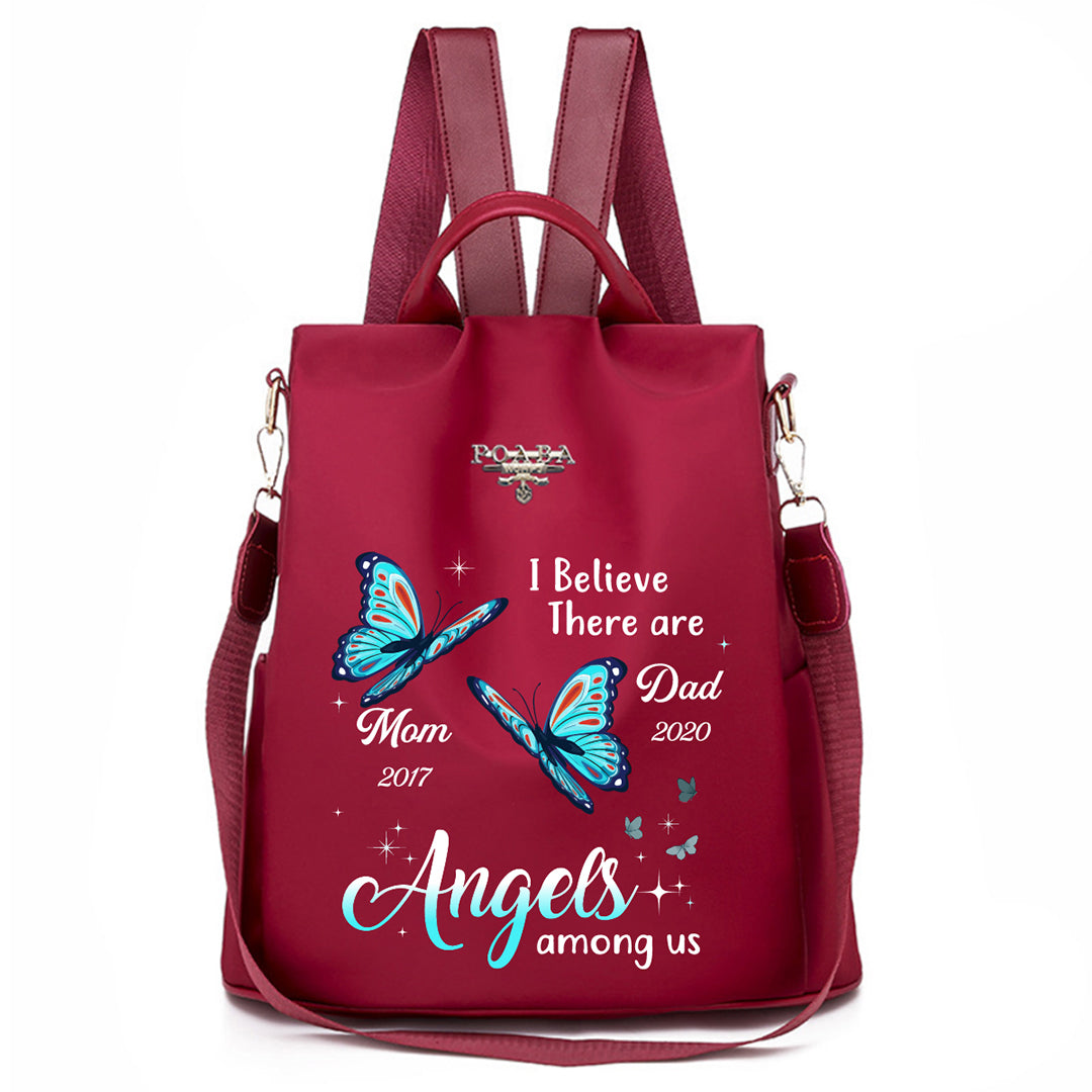 Angels Among Us Butterfly Memorial Personalized Backpack