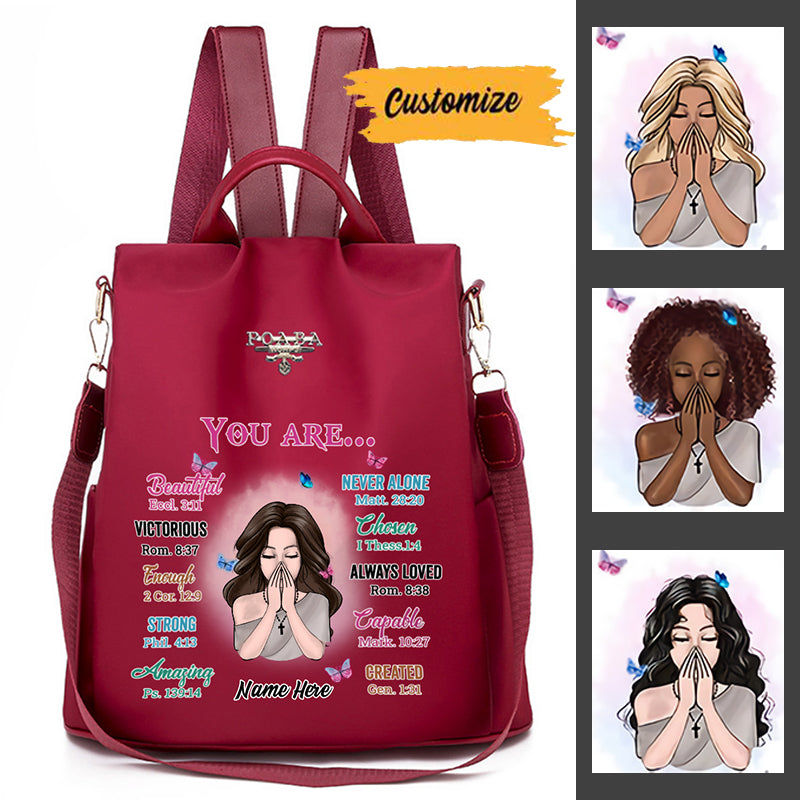 Personalized God You Are Backpack