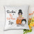 Rockin' Cat Mom Life Cocktail Girl Personalized Pillow
