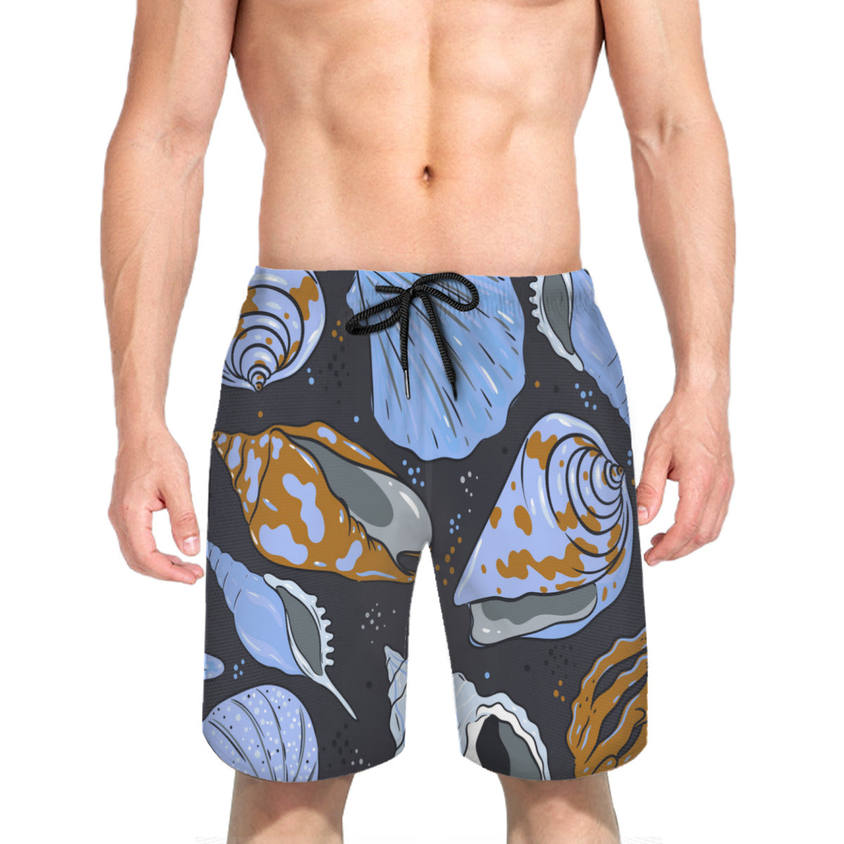 Shells Pattern Men's Swim Trunks No.S2GBYV