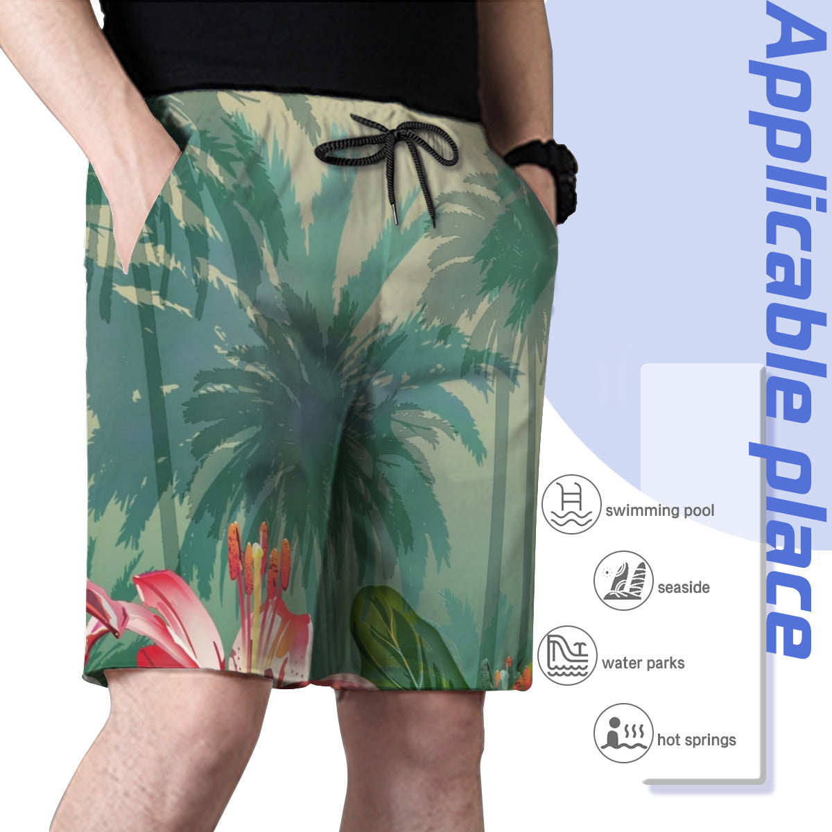 Hawaii Pattern 003 Men's Swim Trunks No.S2YQH5