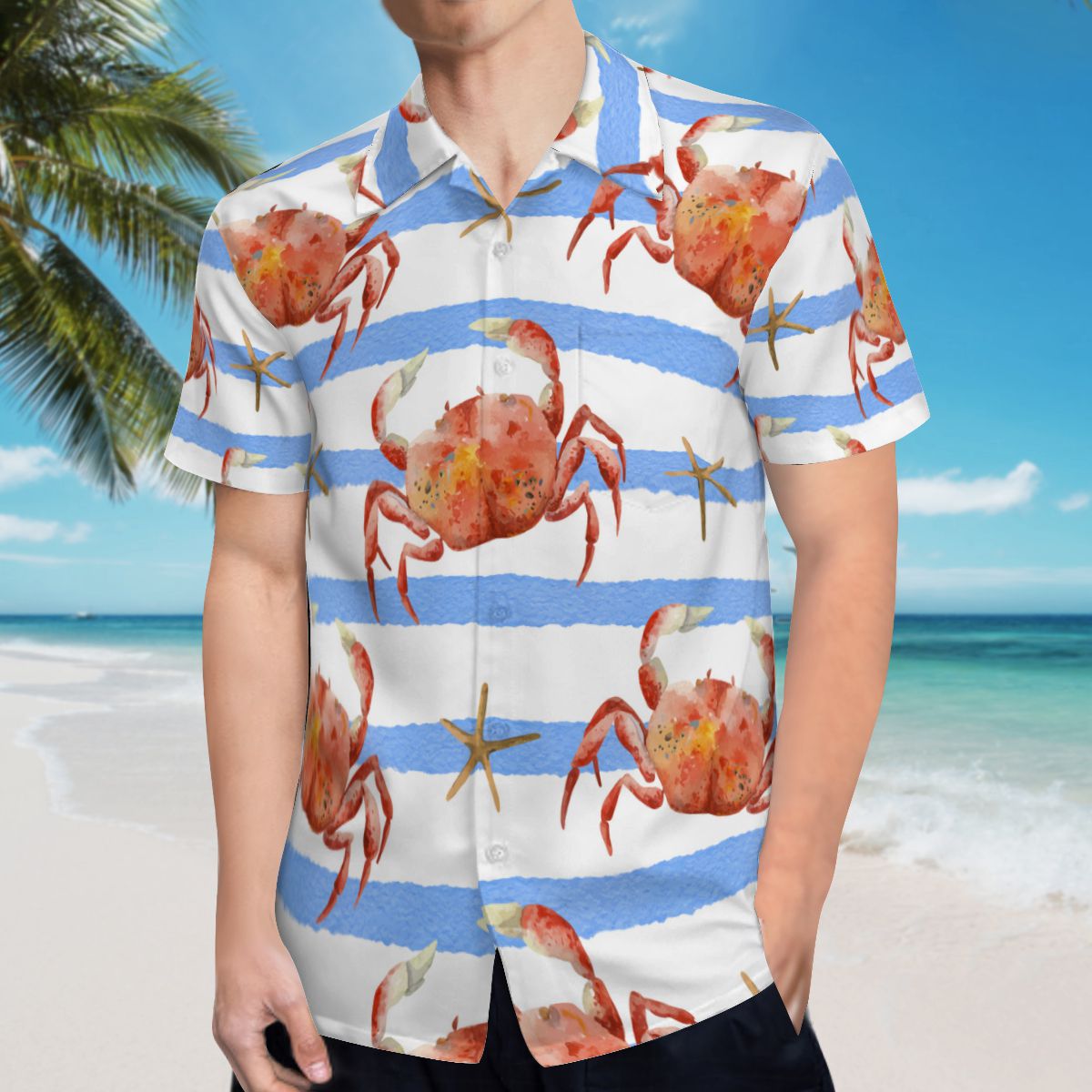 Sea Seamless Hawaiian Shirts No.SER2QS