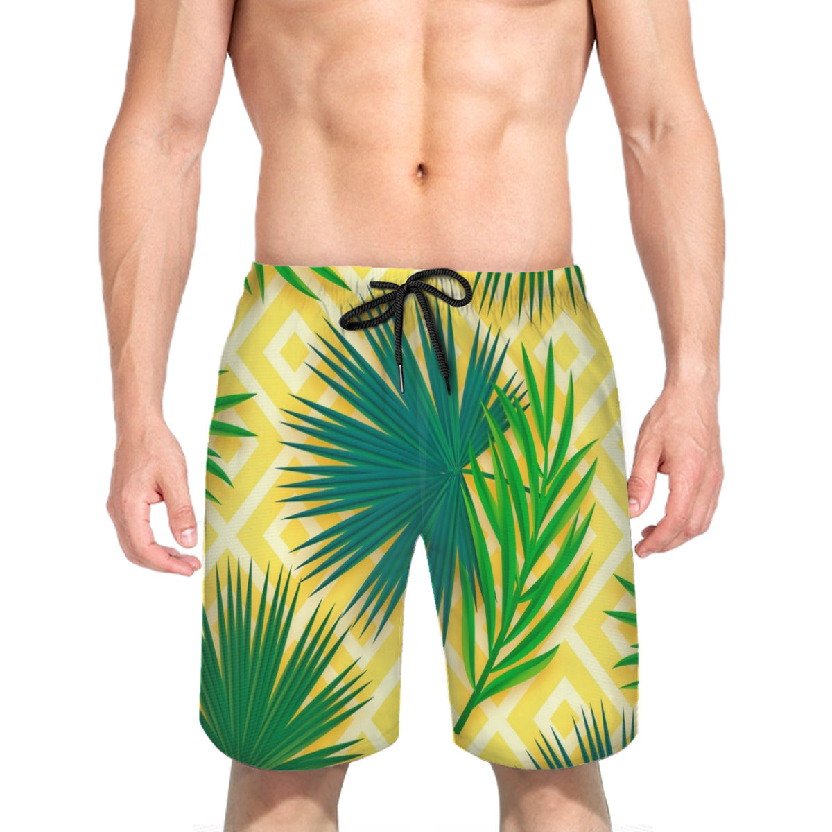 Tropical Leaves 019 Men's Swim Trunks No.SEXGM3