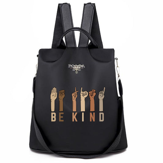 Hand Be Kind Backpack No.SKSBYJ