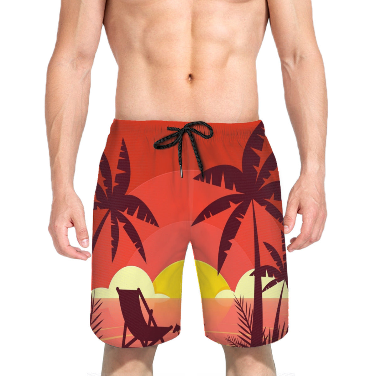 Hawaii Pattern 016 Men's Swim Trunks No.SO8R3O