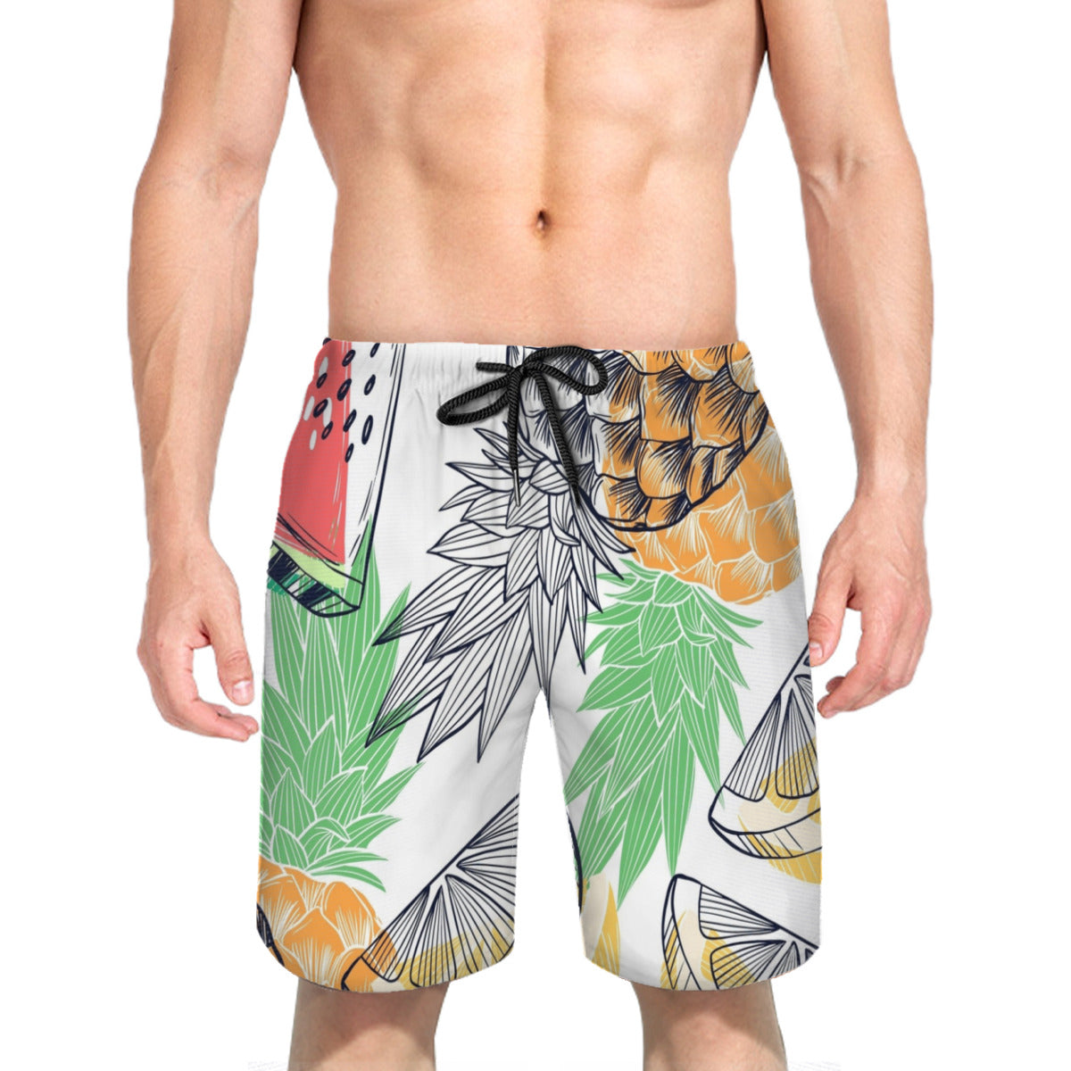 Tropical Leaves 020 Men's Swim Trunks No.SU9GWV