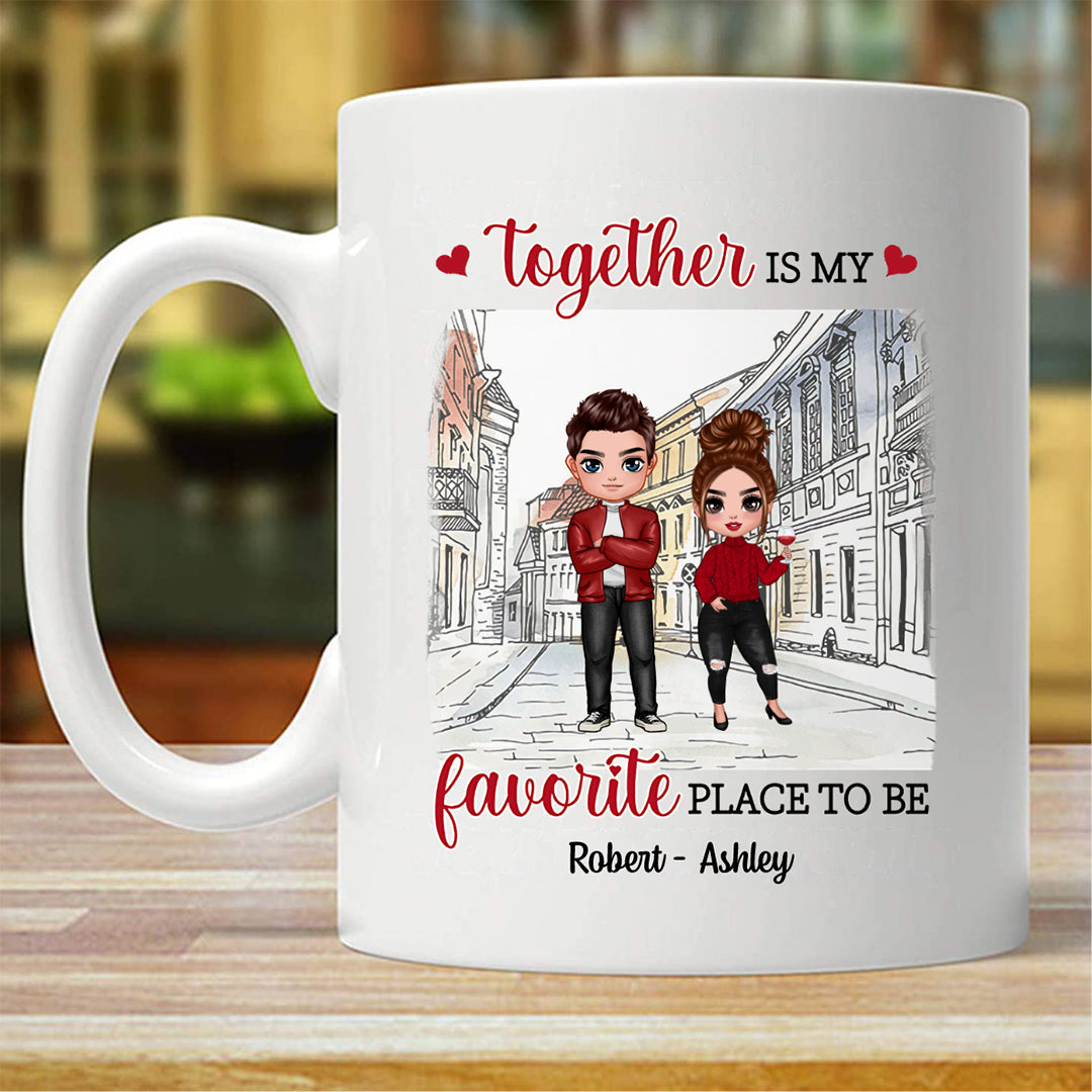 Stay In Love By Choice Couple Valentine Gift Personalized Mug (Double-sided Printing)