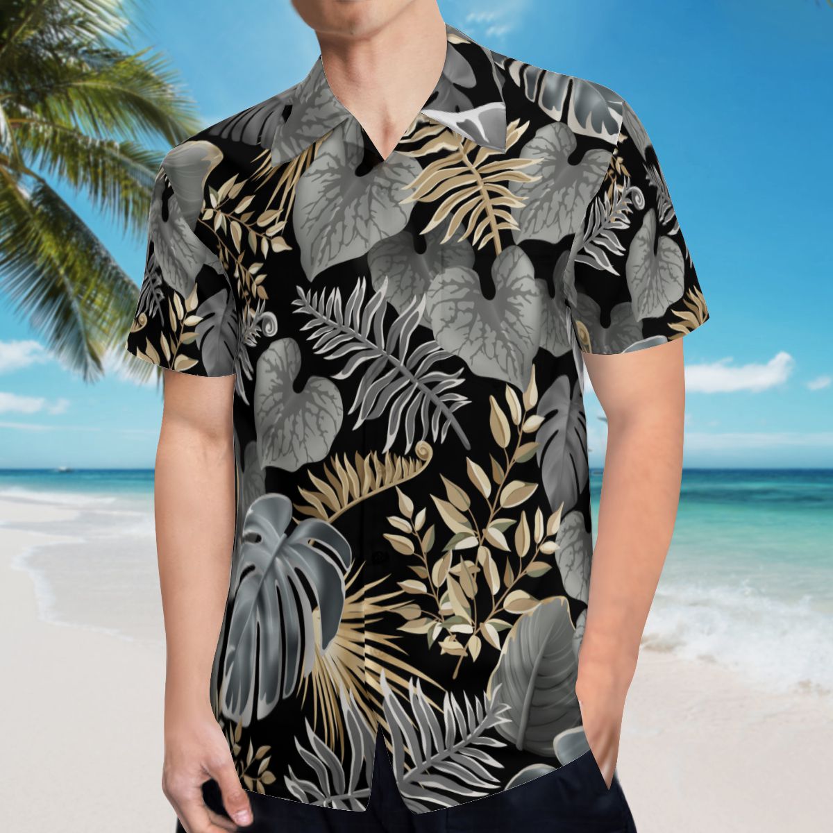 Tropical Leaves 008 Hawaiian Shirts No.T2FT92