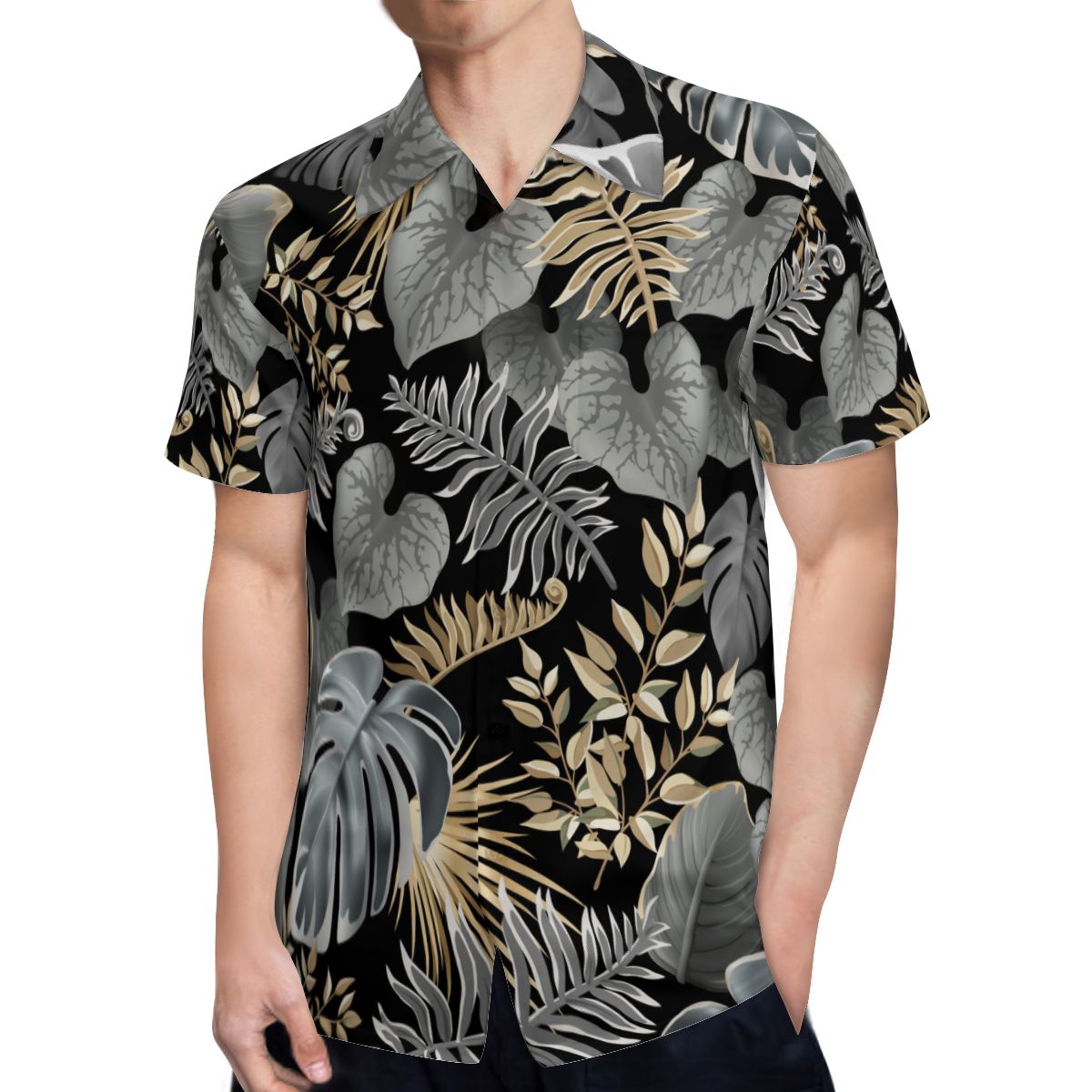 Tropical Leaves 008 Hawaiian Shirts No.T2FT92