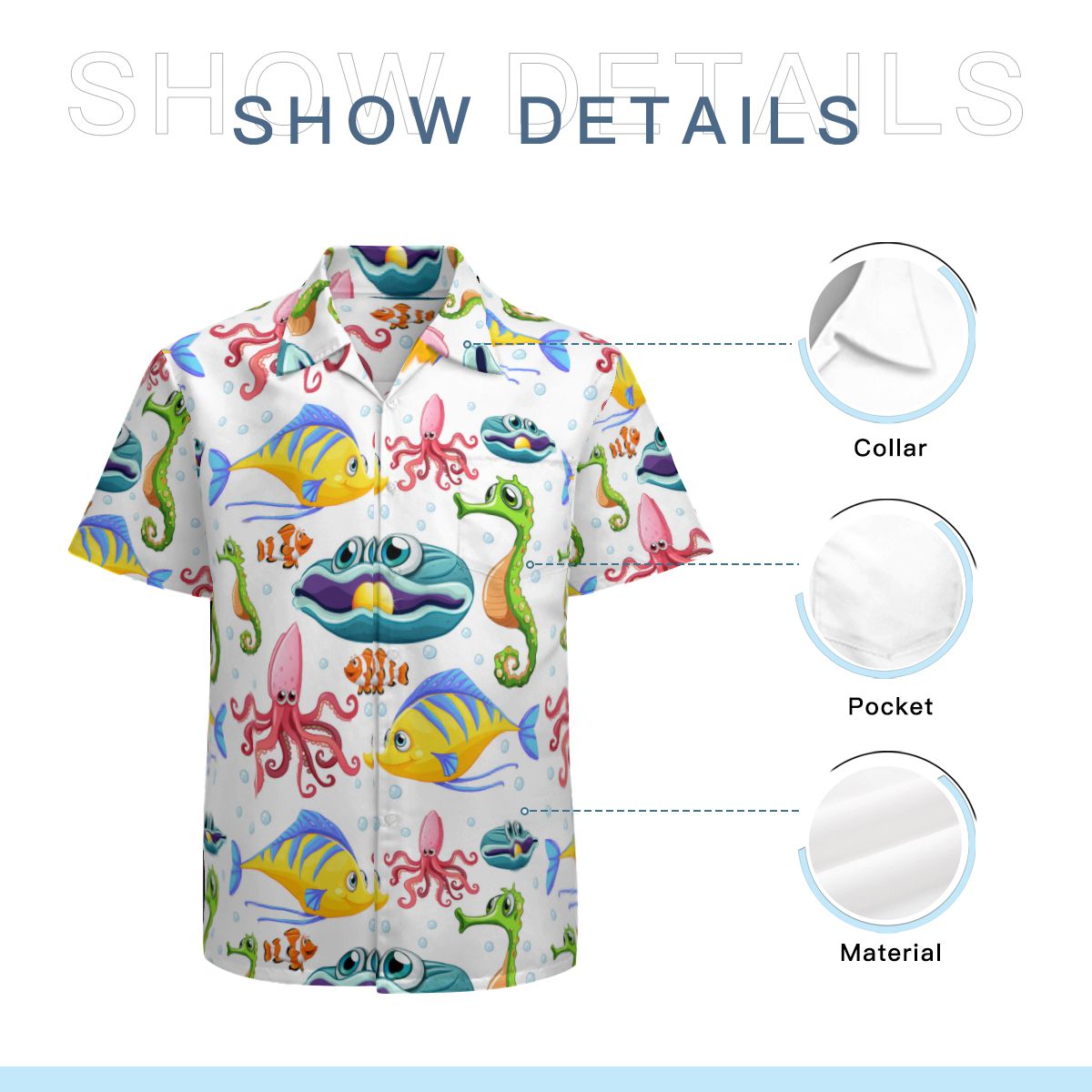 Marine Animals 03 Hawaiian Shirts No.TCVKPN
