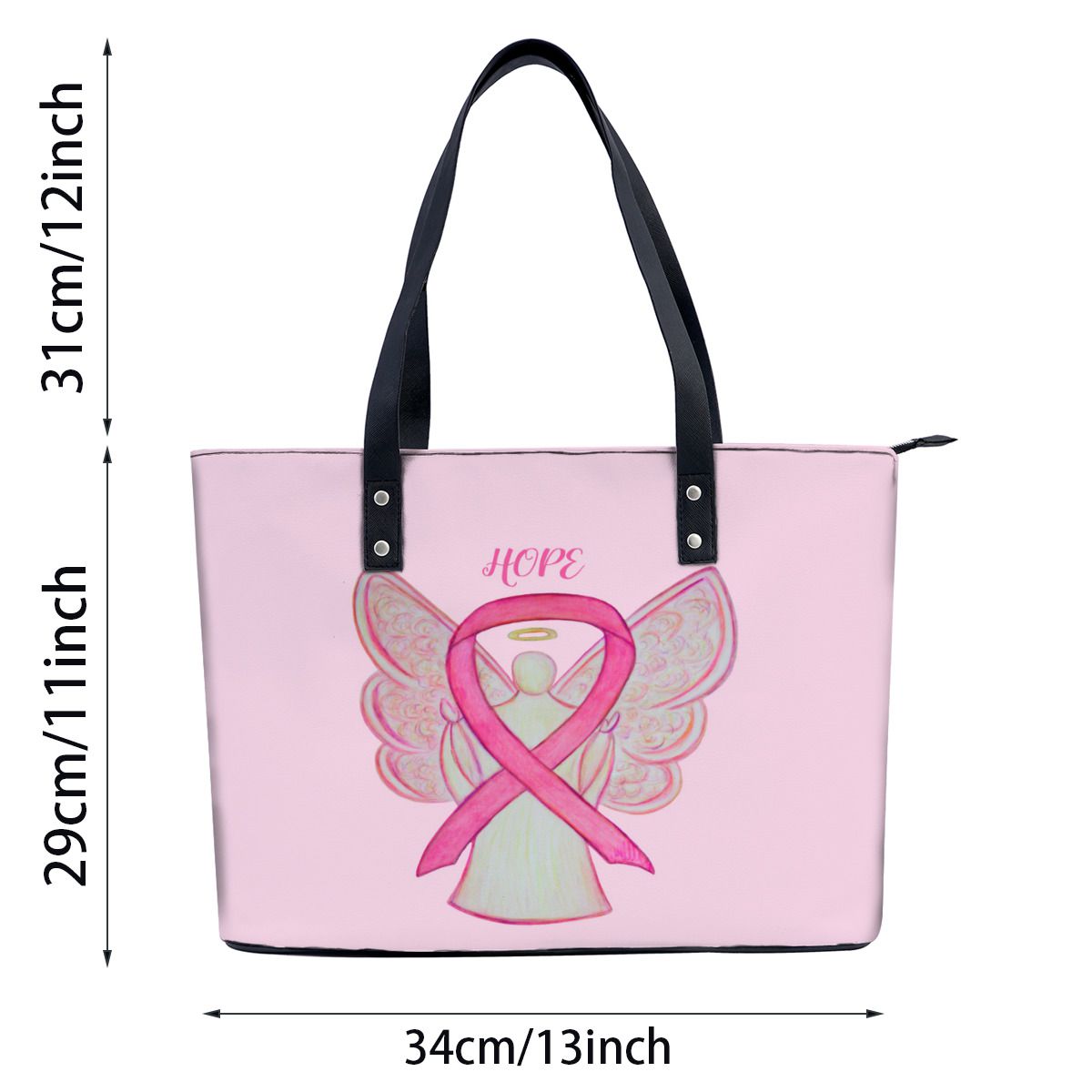 Breast Cancer Awareness Ribbonss Shoulder Bag No.FUXPOT