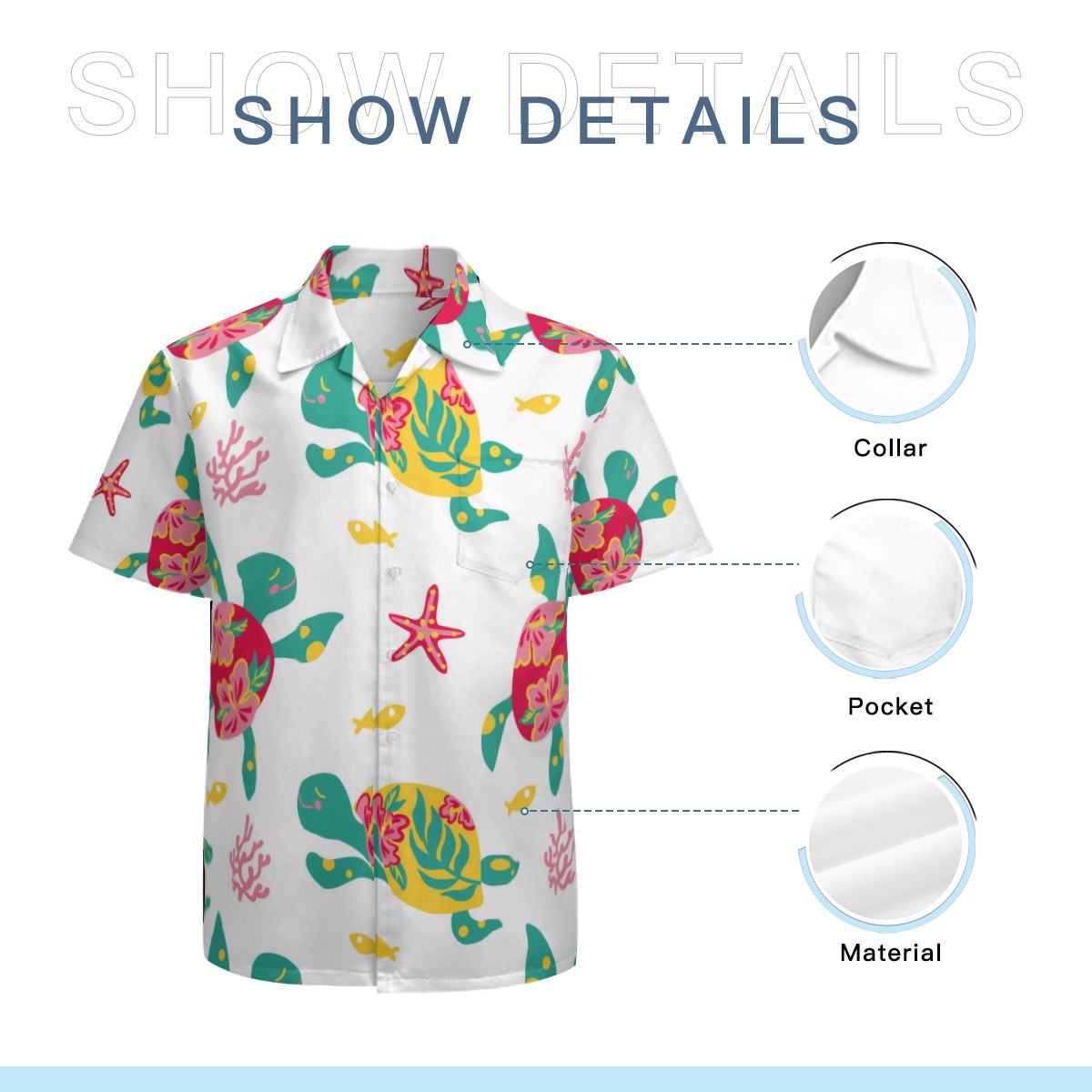 Turtle Kids Hawaiian Shirts No.TW7FOK