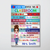 Doll Teacher Colorful Classroom Welcome Personalized Vertical Poster