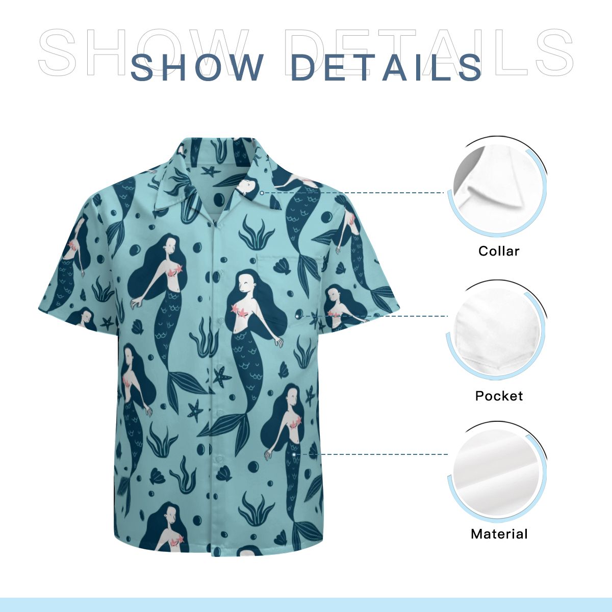 Mermaid Hawaiian Shirts No.UFC7HN